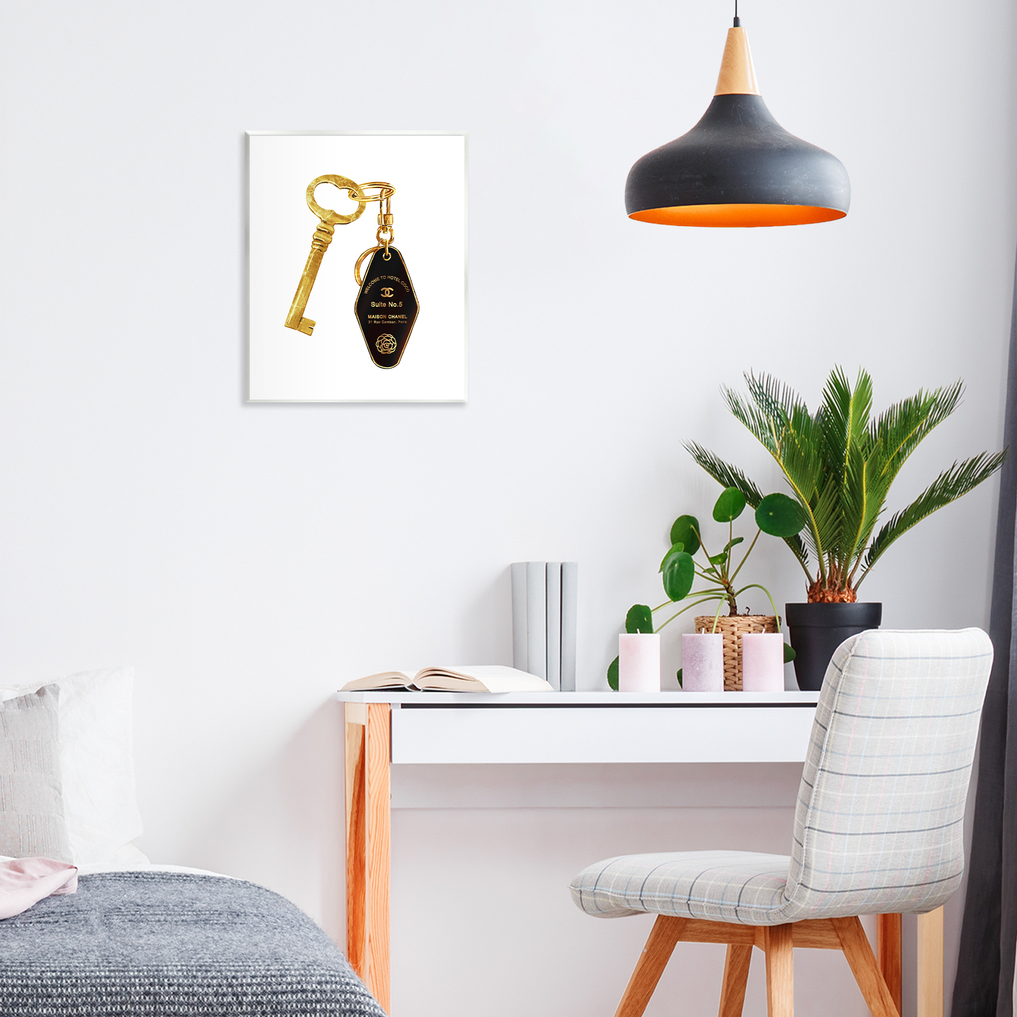 Luxury Fashion Key Wall Plaque Art, design by Ziwei Li