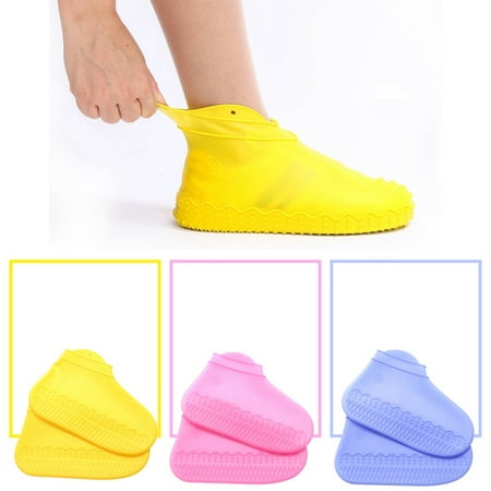 Durable Outdoor Waterproof Rainproof Hiking Skid-proof Silicone Shoe Covers Reusable Overshoes Non-Slip Shoe