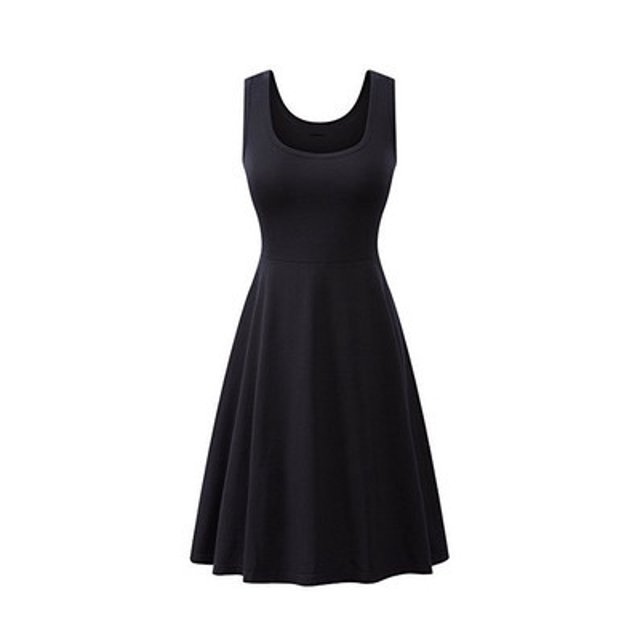 Nouvelle Robe en Coton à Col en U pour Femmes, Jupe-Culotte Tridimensionnelle