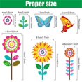 thumbnail image 3 of Home Decoration Summer Window Clings Decorations Happiwiz 109 Pieces 9 Sheets Large Size Spring Flower Butterfly Window Clings Decals Stickers For Spring Summer Home Decoration, 3 of 9