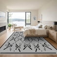 thumbnail image 3 of ODIKA 8'x10' Machine Washable Non-Slip Area Rug, Geometric Gray High Traffic Rug, Gray, 1060747, 3 of 7