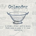 thumbnail image 3 of Jill, Susan 15x15 Black Modern Framed Museum Art Print Titled - Colander, 3 of 5
