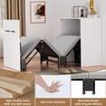 thumbnail image 4 of Slsy Lit Escamotable avec Matelas, Lit Convertible 2 en 1, Lit d'Appoint Pliant Gain de Place pour Chambre, Salon, Bureau, 75 Pouces x 29 Pouces, 4 of 10