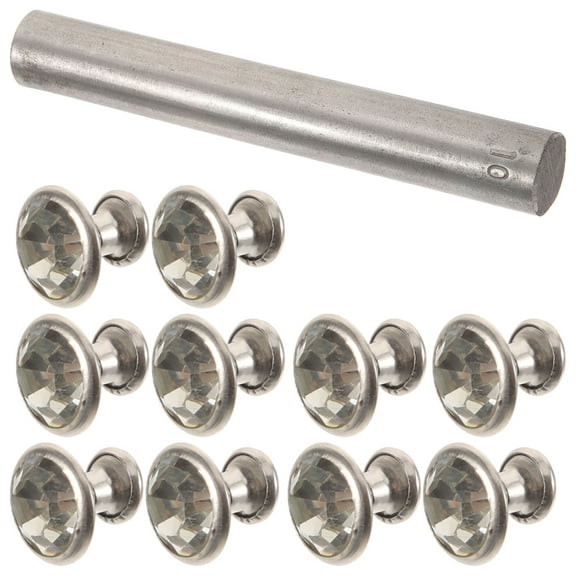 Houderco 1Set Rivet Setting Tool Professional Rivet Fixing Tool for Diy Enthusiasts Silver Square Iron