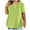 Green, variant on Solid V-Neck Pocket T-Shirt - Soft Cotton Basic Top for Work & Casual Outings (Everyday Essentials), Women's V-Neck Solid Color T-Shirt Loose Fit Pocket Casual Basic Top, Green, L