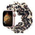thumbnail image 1 of Bmbmpt Correa Elástica Para Reloj Compatible Con Apple Watch Band De Tela Con Patrón Suave Impreso Para Iwatch Series 5 4 3 2 1 (A-Leopard 42 Mm/44 Mm De Tamaño Grande), 1 of 5