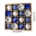thumbnail image 1 of Pompotops 16PCS Christmas Tree Ornament Pendant Party Supplies Tree Hanging Plastic Ball Clearance, 1 of 2