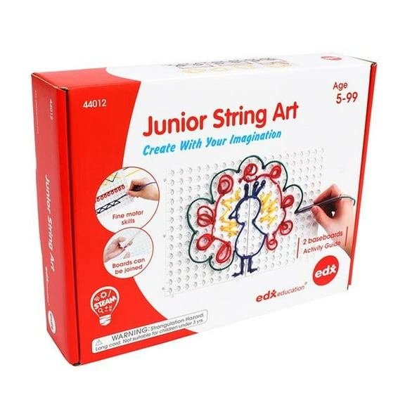 7.7 x 5.5 in. Education Junior String Art Set, Multi Color