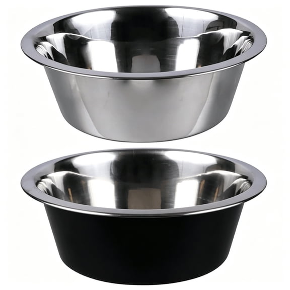 BPPEG 8 Inch Stainless Steel Dog Bowls, 2 Pack Non-Skid