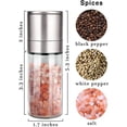 thumbnail image 3 of Dompilc Salt and Pepper Grinder Set, Pepper Mill, Sea Salt Shaker Grinder Refillable, Adjustable Coarseness 1PC, 3 of 8
