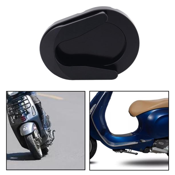 Soporte de para motocicleta, soporte de licencia de extensión de piezaza, almohadil de ampliación, suministros para motocicletas para Negro shamjiam Soporte lateral pata de cabra