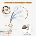 thumbnail image 5 of Professional 2 in 1 Facial Steamer 5X LED Magnifying Lamp Hot Ozone Face Spa Beauty Salon Equipment(White), 5 of 21