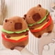 thumbnail image 5 of 26-27 Plush Doll Adorable Burger Capybara Plush Stuffed Toy Realistic Soft Stuffed Animal Toy for Kids, 5 of 5