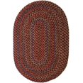 thumbnail image 1 of Rhody Rug Katie Tapis Ovale Tressé Intérieur/extérieur, 7 Pieds x 9 Pieds, Bourgogne, Réversible, Lavage des Mains, 1 of 1