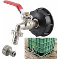 thumbnail image 1 of Alloy And Pe Material Brass Garden Tap With Non-Toxic Eco-Friendly Coarse Thread S60X6, Replacement Ton Barrels Faucet For Versatile Ibc Containers (12.7Mm), 1 of 5