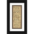 thumbnail image 1 of Shamp, Cindy 15x32 Black Ornate Wood Framed with Double Matting Museum Art Print Titled - Kitchen Words, 1 of 4