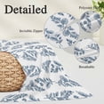 thumbnail image 3 of Blue Botanical Body Pillow Covers 20"x60", Pastoral Elegant Spring Floral Soft Brushed Microfiber Breathable Throw Pillow Covers, Decorative Pillowcase with Zipper for Couch Sofa Bedroom Living Room, 3 of 9
