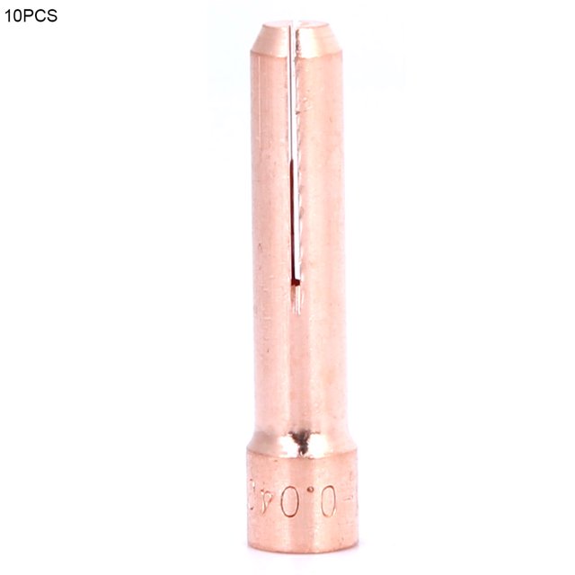 10 unids/set 10N22S-25S Cuerpo de Mandril de Cobre Antorcha de Soldadura Tig Consumibles de Arco de Argón (10N22S)