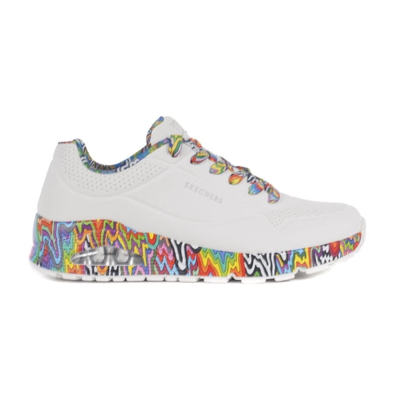 Skechers x Jen Stark Men's Uno - Stark Mini Drip White/Multi Sneakers 183518.WMLT<span> - </span>9