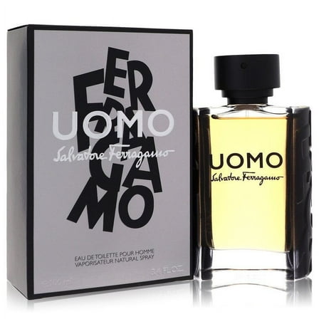 Uomo 3.4 Eau De Toilette Spray by Salvatore Ferragamo Box for Men