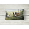 thumbnail image 2 of Carolines Treasures BDBA0103PW1216 Cows in a Buttercup Meadow Fabric Decorative Pillow 12H x16W multicolor, 2 of 3