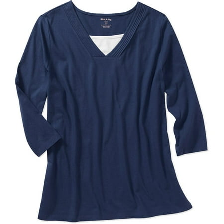 White Stag Women's Plus-Size 2fer Tunic Top