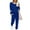 Blue, variant on Sweatsuits Womens 2pcs Sets Jogger Set Casual 2 Piece Outfit Striped Sweatshirts Long Tracksuits