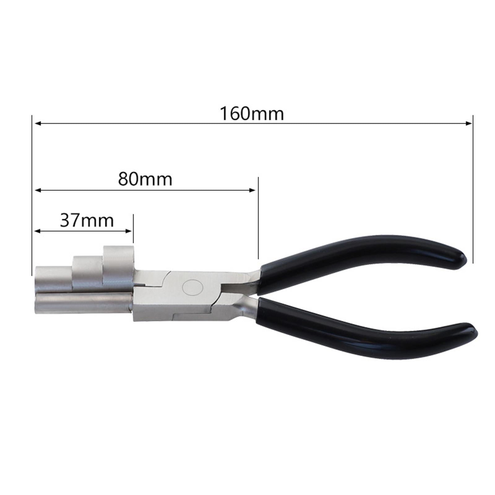 Carbon Steel Jewelry Wire Wrapping Bending Plier Looping 13 16 20mm Barrels Comfort Grip Handle for Jewellery Making Loops Supplies