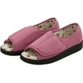 thumbnail image 1 of Silverts Women In & Outdoor Easy Closure Open Toe Slippers, 8, Misty Rose, 1 of 2