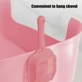 thumbnail image 6 of Cats Litter Box with Splashs Proof Designs, Cat Litter Box with Cats Litter Shovel, Provides Ample Space for Cats 15.75x11.42x5.71 Inch Pink, 6 of 6