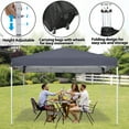 thumbnail image 3 of HomGarden 10 x 10 Ft Pop-Up Canopy Tent Foldable Outdoor Patio Party Tent W/Carry Bag, Gray, 3 of 11