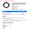 thumbnail image 2 of Fuel Pump Lock Ring - Compatible with 1998 - 2005 Chevrolet Blazer 4-Door 4.3L V6 - Carter, 2 of 2