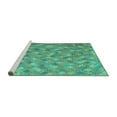 thumbnail image 2 of Ahgly Company Machine Washable Indoor Rectangle Southwestern Turquoise Blue Country Area Rugs, 4' x 6', 2 of 4