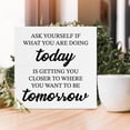 thumbnail image 5 of Zomyto 5"x5" Inspirational Motivational Sayings Wooden Box Sign Ask Yourself If What You Are Doing Today Wood Sign Decor Wooden Block Sign, 5 of 8