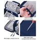 thumbnail image 4 of Bolsa de almacenamiento para accesorios digitales | Organizador electrónico multicapa para baterías externas, cables USB y auriculares | Estuche de viaje para cables con acolchado protector, 4 of 5