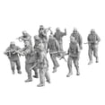 thumbnail image 1 of Kit de 11 modelos de soldados alemanes a escala 1:72, figuras en miniatura, manualidades artísticas para hombres, juego de juguetes, diseño de diorama, 1 of 8