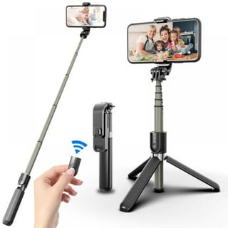  ATUMTEK Selfie Stick Tripod, Extendable 3 in 1 Aluminum  Bluetooth Selfie Stick with Wireless Remote and Tripod Stand for iPhone  13/13 Pro/12/11/11 Pro/XS Max/XS/XR/X/8/7, Samsung Smartphones, Black :  Cell Phones 