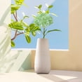 thumbnail image 5 of Green Artificial Hydrangea Flower Single Stem, Realistic Silk Hydrangea with Lifelike Leaves for Home Décor & Wedding Bouquets, 5 of 6