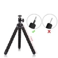 thumbnail image 2 of Phone Mini Tripod, Ruittos Premium Flexible Mobile Phone Tripod Stand Compatible with iPhone Samsung Go Pro, Small Digital Camera, Black, 2 of 5