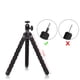 thumbnail image 2 of Phone Mini Tripod, Ruittos Premium Flexible Mobile Phone Tripod Stand Compatible with iPhone Samsung Go Pro, Small Digital Camera, Black, 2 of 5
