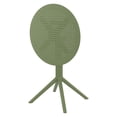 thumbnail image 3 of Compamia Sky 24 inch Round Folding Table in Olive Green finish, 3 of 8