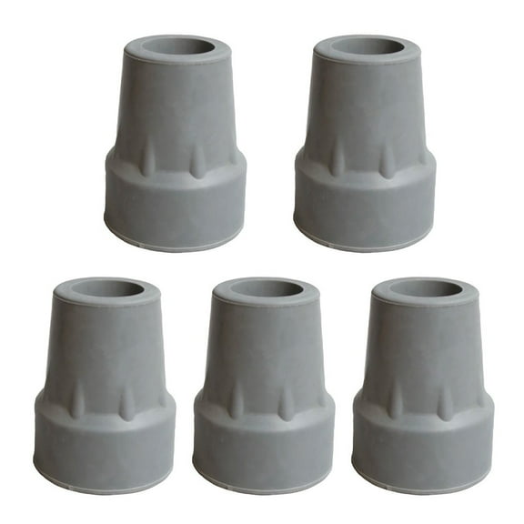 PASILI 5Pcs Camping Walking Stick Cane Crutch Rubber Mat Cover Tip Trekking Pole Tip Head 19Mm Rubber Cane Boarding Pad Anti-Wear Tools