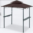 ABCCANOPY 8'x 5' BBQ Grill Gazebo Shelter, Double Tier Outdoor Barbeque