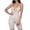 Beige, variant on Women's Plunging Neckline High Waist Slimming Adjustable Full Bodysuit Shapewear (Beige, S/M)