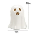 thumbnail image 6 of Dserhfy Ceramic Ghost Light Up Decor Small White Ghost Figurine LED Halloween Ghost Tabletop Ornament for Indoor Home Decor, 6 of 8