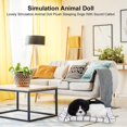 thumbnail image 5 of Lovely Simulation Animal Doll Plush Sleeping Dogs Kids Stuffed Toys With Sound, 5 of 5