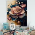 thumbnail image 2 of Designart Decadent Pink And Blue Roses III Canvas Wall Art, 2 of 5