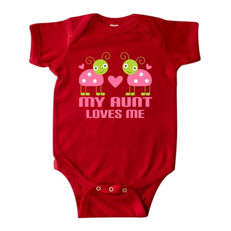 

Inktastic My Aunt Loves Me Gift Baby Girl Bodysuit