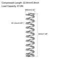 thumbnail image 3 of Unique Bargains 8mmx1.2mmx35mm 304 Stainless Steel Compression Spring 61.8N Load Capacity, 15pcs, 3 of 5