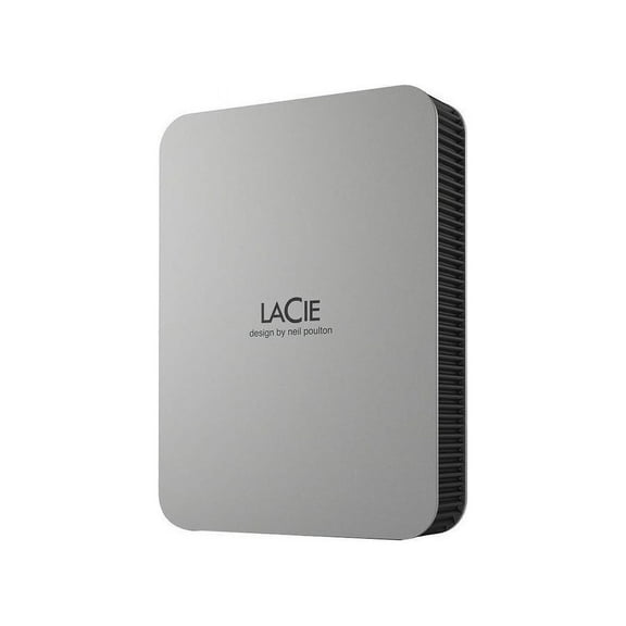 LaCie Mobile Drive STLP5000400 5TB USB-C Portable Hard Drive Moon Silver